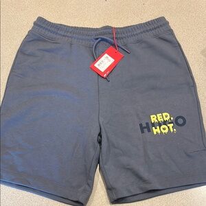 Hugo Boss drawstring blueish/grey terry cloth shorts NWT size large